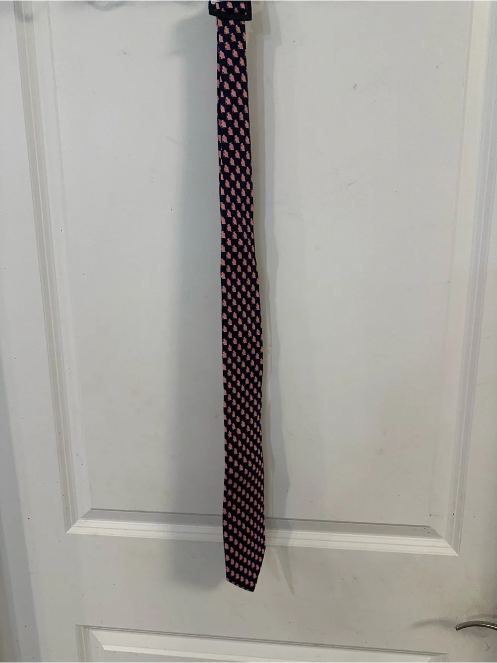 Star Wars Navy Tie with Pink Micro Pattern